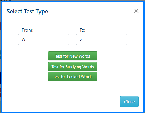 make test sheet